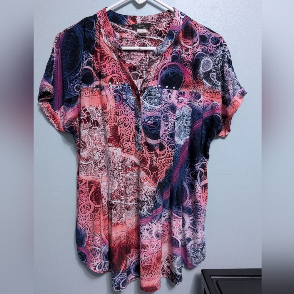Vera Rose Tunic Style Top. XL